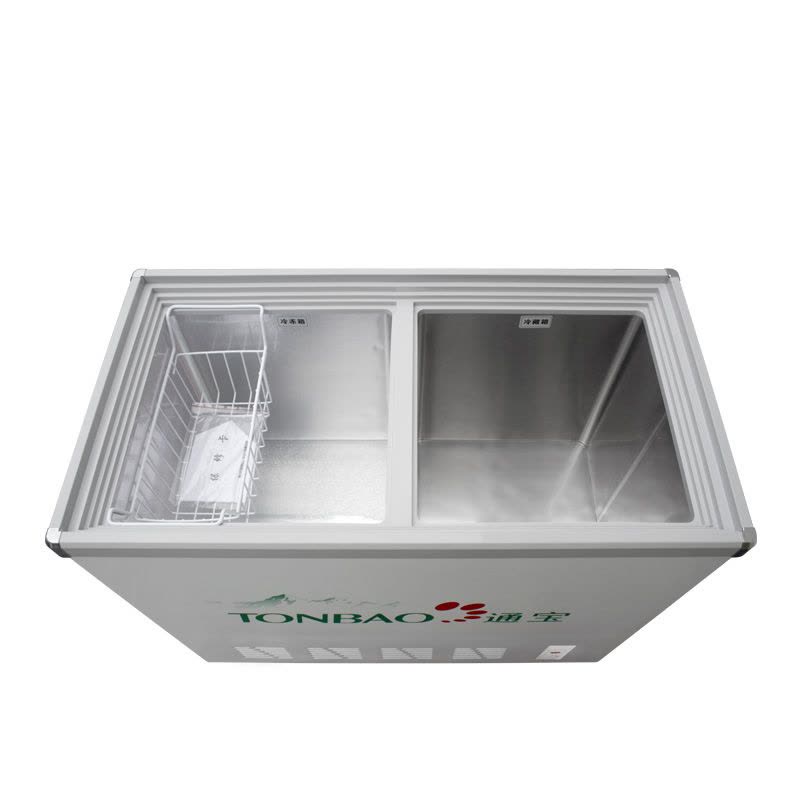 通宝 (TONBAO) SCD-178 卧式冷柜双温冷冻冷藏冰柜便利店商用玻璃门展示柜饮料雪糕柜图片