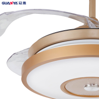 冠雅(GUANYA)皇冠隐形36寸/42寸吊扇灯风扇灯餐厅吊灯卧室客厅家用简约现代带LED电风扇变光其他