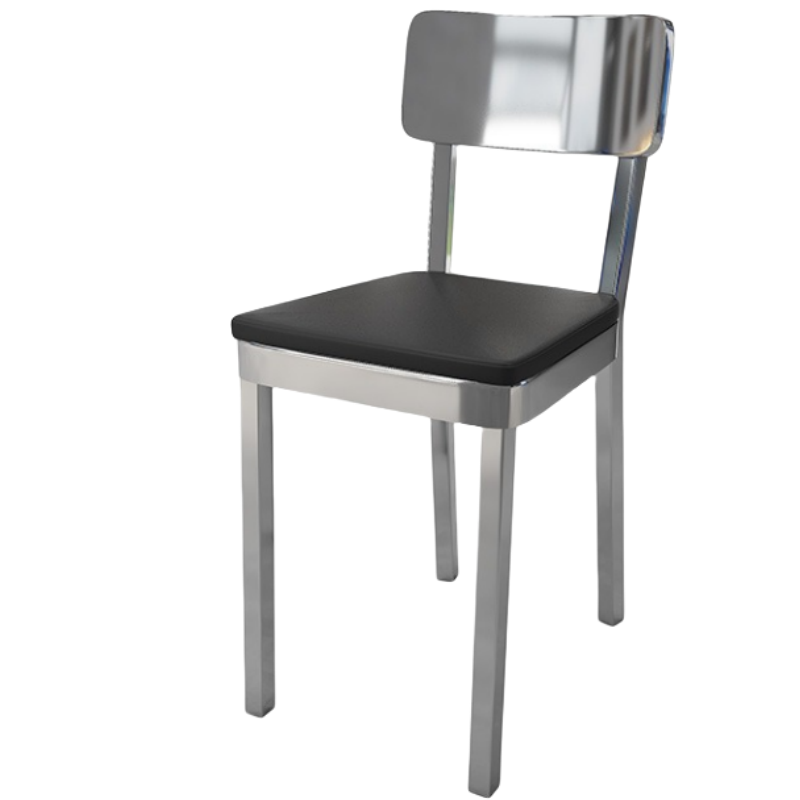 铭思达餐椅不锈钢把高清大图