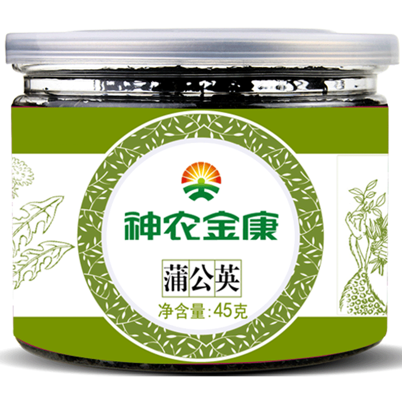 神农金康蒲公英茶野生正品非特级婆婆丁蒲公英带根干的浦公英叶茶