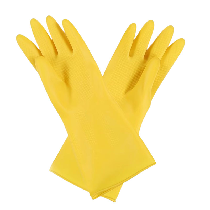 永满铁运 橡胶手套 乳胶手套 长袖M 双高清大图