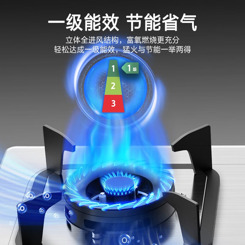 万家乐AY4G不锈钢燃气灶天然气双灶厨房家用嵌入式高清大图