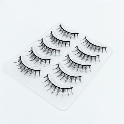 小恶魔假睫毛送胶水仙女毛A型仙子毛尖尾簇状加粗兔奶奶睫毛A06