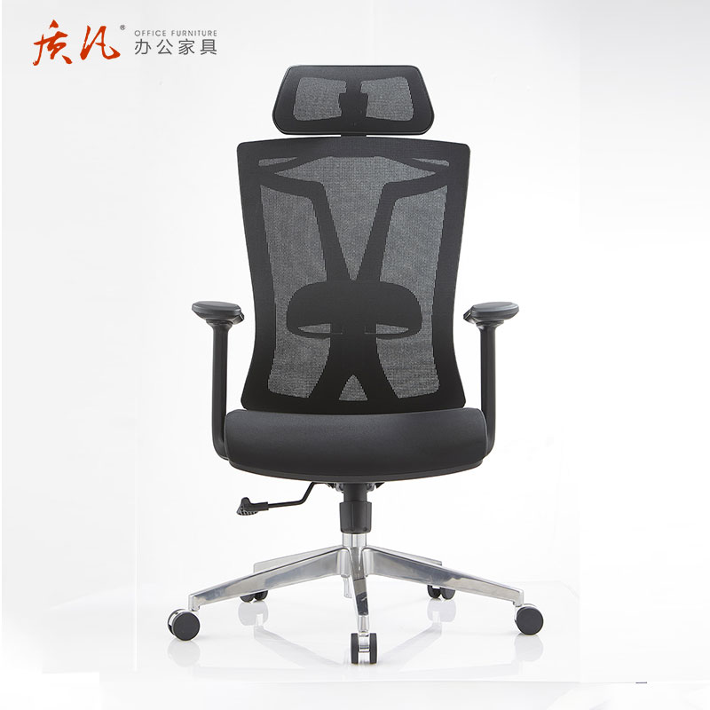 质凡旋转扶手电脑椅舒适久坐办公椅学习椅子带头枕大班椅
