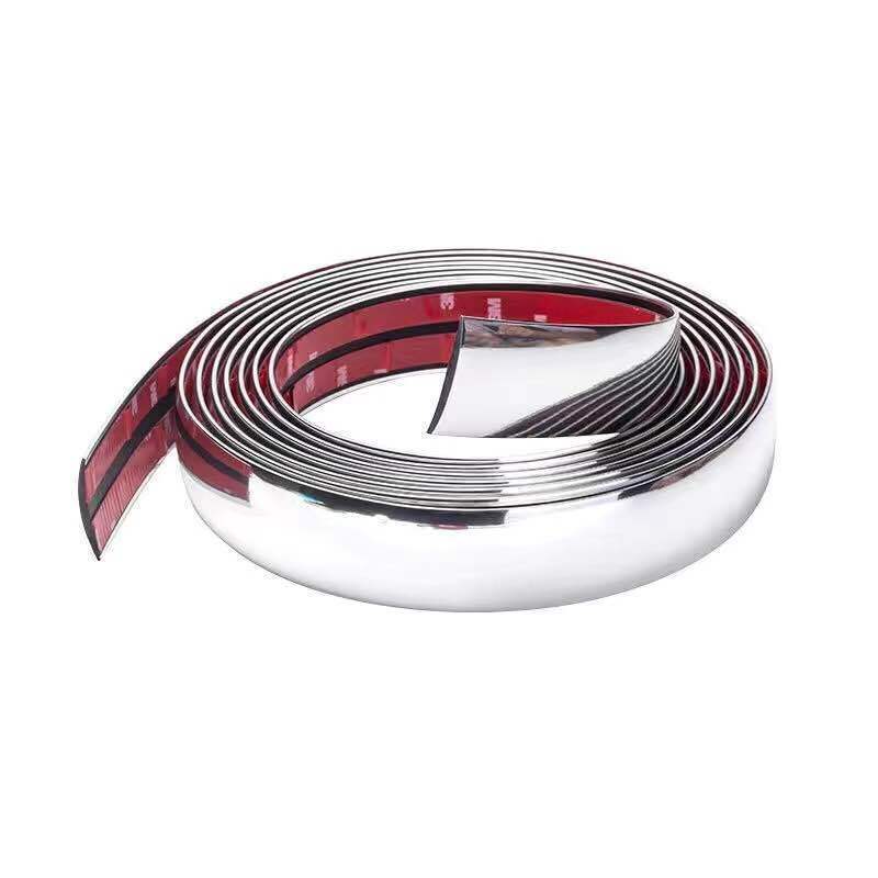 汽车车窗装饰条镀铬亮条电镀条车门防撞条保险杠防刮蹭爆改装用品