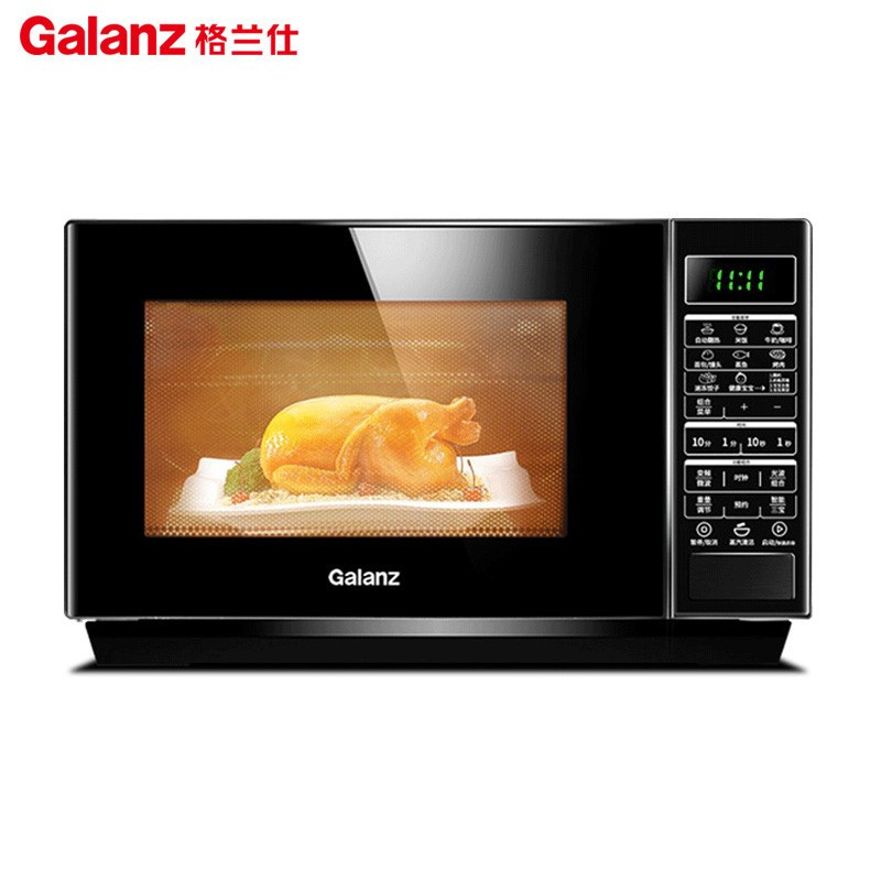 格兰仕 Galanz 家用微波光波炉烤箱一体机械旋钮小型 23升按门变频微蒸烤