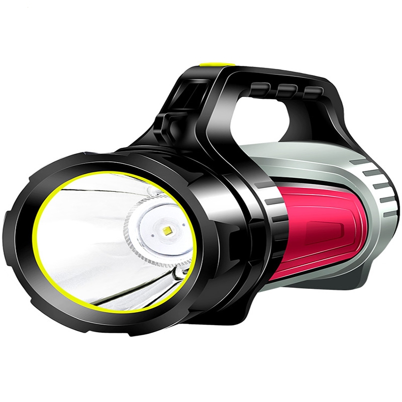 理线家手电筒强光专用充电式户外超亮应急手提灯探照灯家用耐用多功能