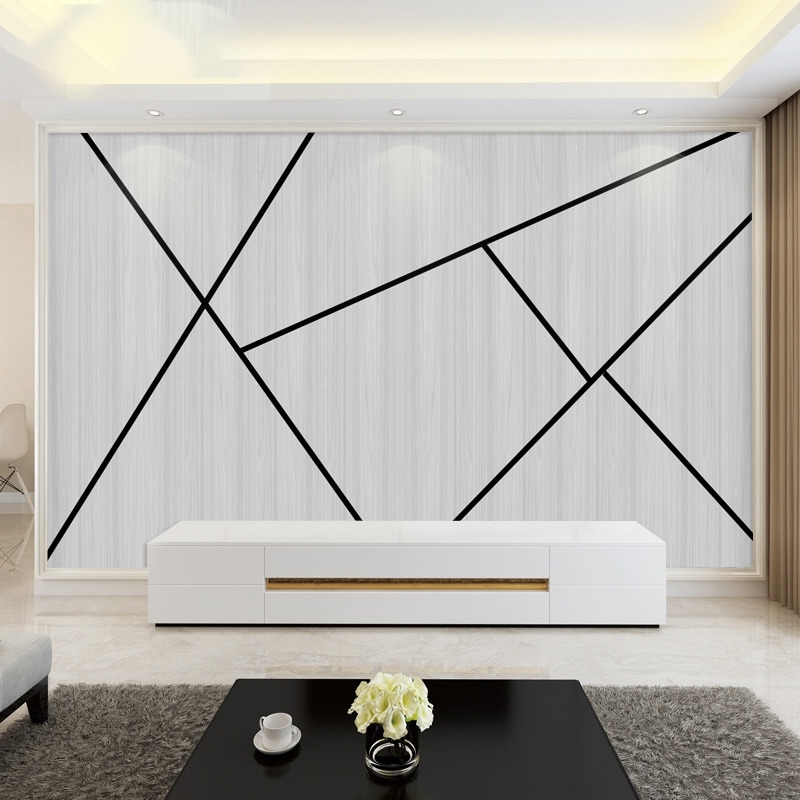 8d电视背景墙壁纸大气装饰客厅现代简约几何墙纸影视墙布墙纸壁画
