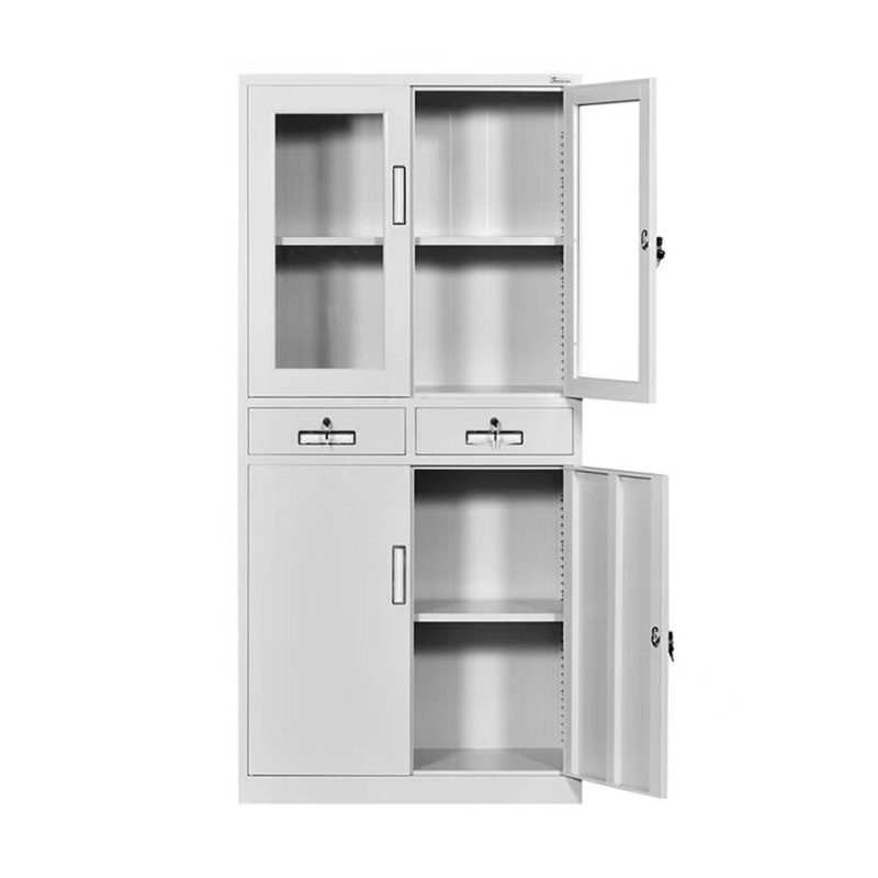 富莱斯宝 铁皮文件柜(中二斗)办公柜 1800*850*390mm /个高清大图