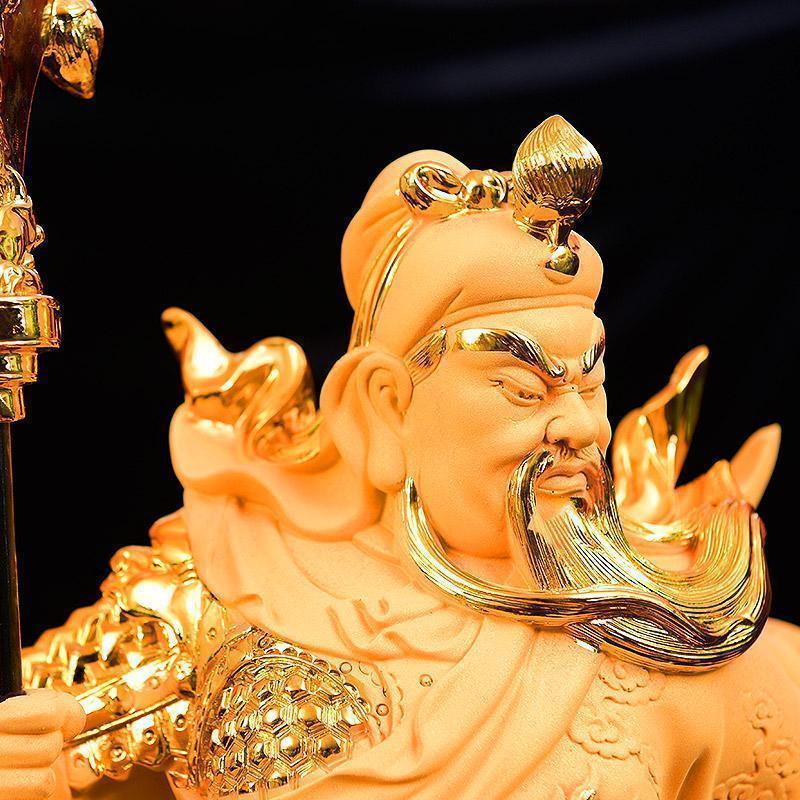 美帮汇关帝圣公关公摆件大号工艺品办公室开业礼品高清大图