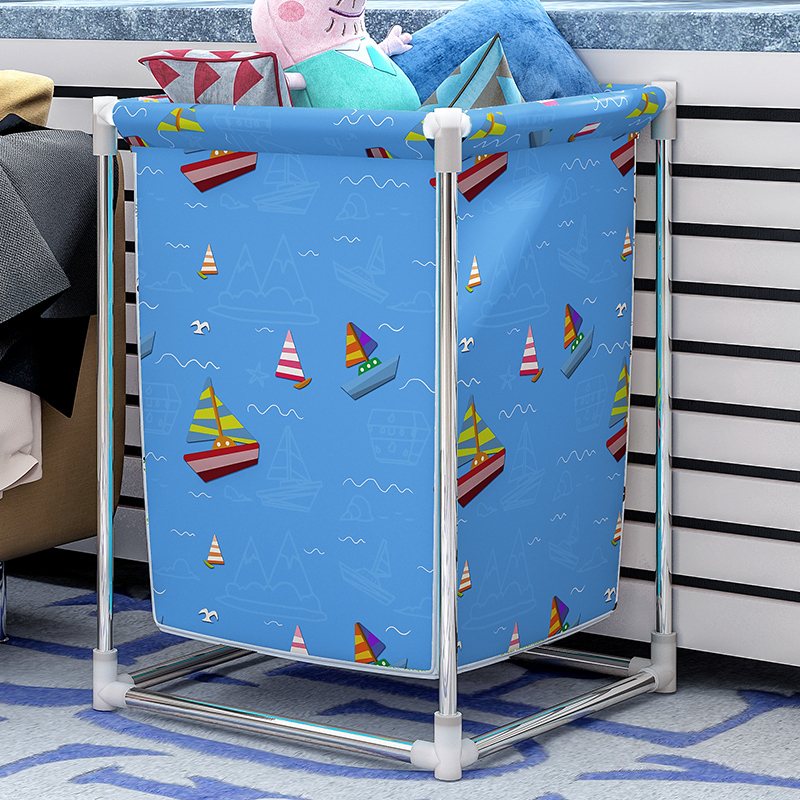 家柏饰(CORATED)脏衣篮 折叠脏衣篓储物桶大号脏衣服收纳筐布艺家用洗衣篮 小船大海