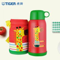 虎牌(tiger)儿童真空保温杯儿童卡通保温杯卡通长颈鹿款杯盖杯经典款MBJ-C06C-CG 600ML