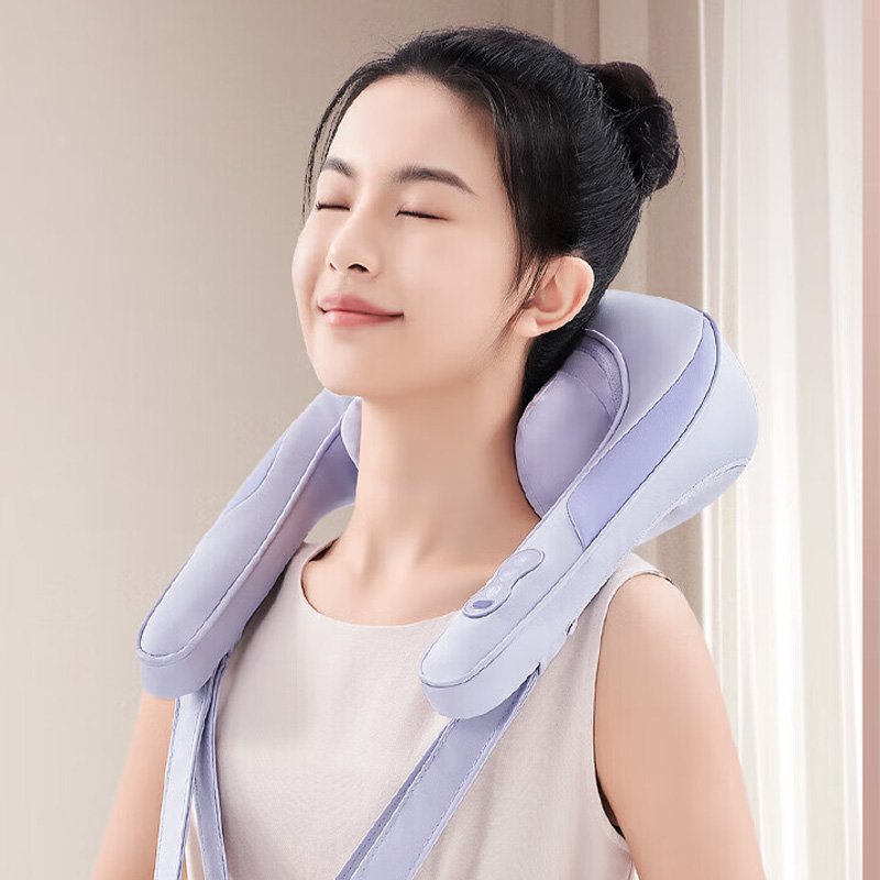奥佳华颈椎按摩器分区按摩多档热敷轻音颈部按摩器OG-2608(颜色随机)高清大图
