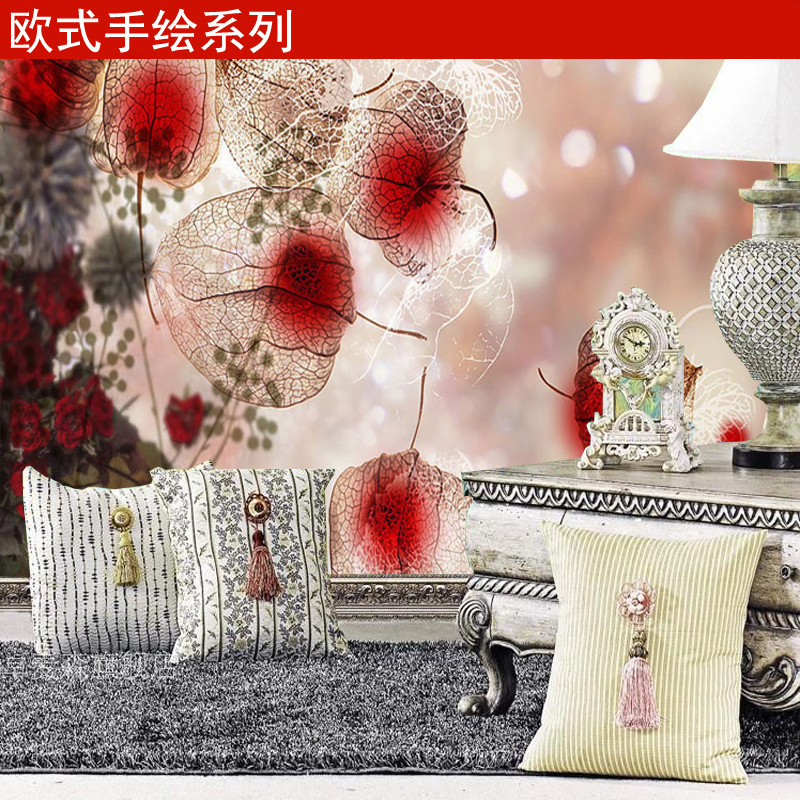 欧式美式无缝定制壁画电视背景墙纸艺术简约复古壁纸卧室客厅墙布壹德壹