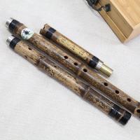 炎黄精制张雨签名3节箫民族乐器儿童吹奏类乐器竹笛流行竹笛 8孔F调