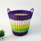 整理脏衣篮篓装置物篮栏搂箩脏衣桶篮丢脏衣筐大号匡放脏衣服收纳 XL特大号紫色主色多彩