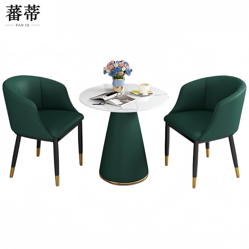 蕃蒂休闲桌80CM单桌二椅套高清大图