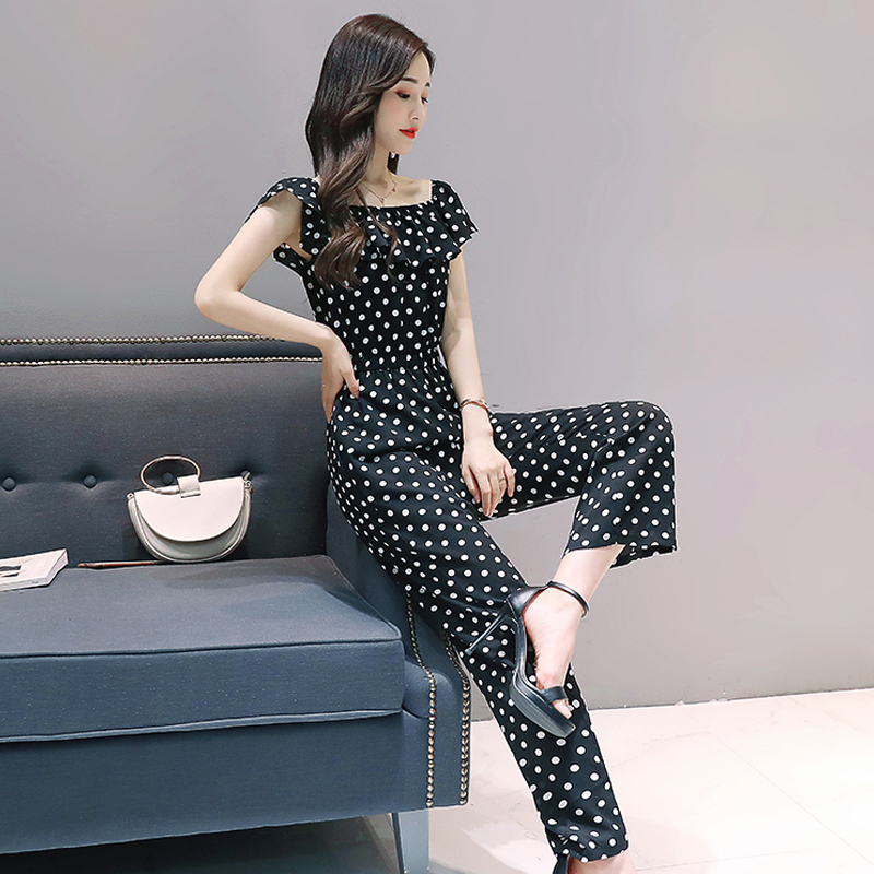 女士秋装新品韩版女装时尚修身显瘦连体衣气质收腰时髦套装潮夏款