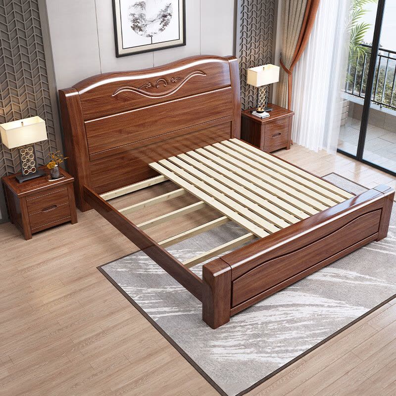 鸿业盛大(HONG YE SHENG DA) HY-1048 2000*1500*960mm±10cm木床单人床 宿舍床图片