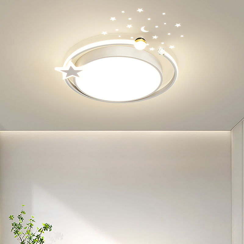 长虹照明led吸顶灯LED客厅灯现代简约卧室灯满天星餐厅灯奶油白灯具套餐