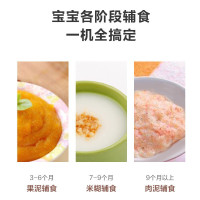 美的（Midea）辅食绞肉机 LZ20Easy201A 婴儿宝宝辅食 迷你料理机 家用搅拌机蔬果泥绞馅碎菜碎肉机 粉红色