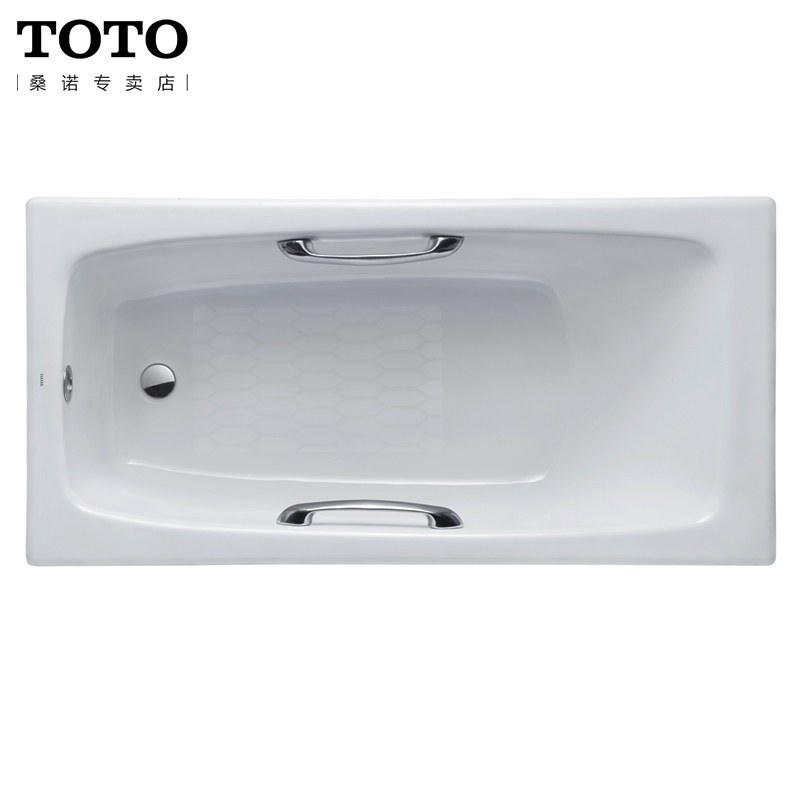 TOTO浴缸嵌入式铸铁搪瓷浴缸小户型家用泡澡1.5米带扶手FBY1530NHP