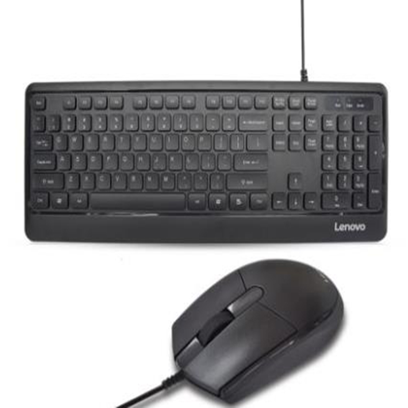 联想(Lenovo) KM102 有线键盘鼠标套装 键鼠套装 办公鼠标键盘套装