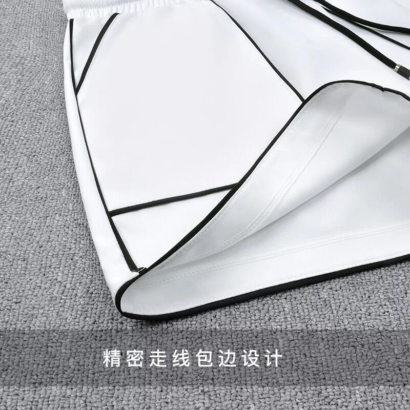 阔腿运动短裤女夏薄2018新款韩版ulzzang学生原宿a字热裤休闲裤子