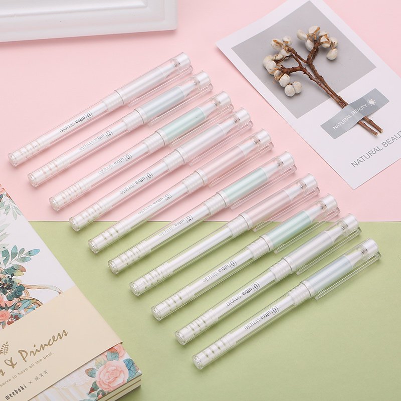 晨光(M&G)AGPB2702黑色中性笔 10支/盒 0.5mm 优品缓冲中性笔 签字笔 水性笔 黑笔 碳素笔 办公用品