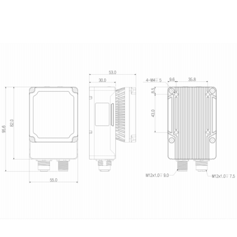 华睿科技 5000系列电动调焦160万M12网口黑白视觉传感器 SS5016MG-12M-WGG01 货期2周高清大图