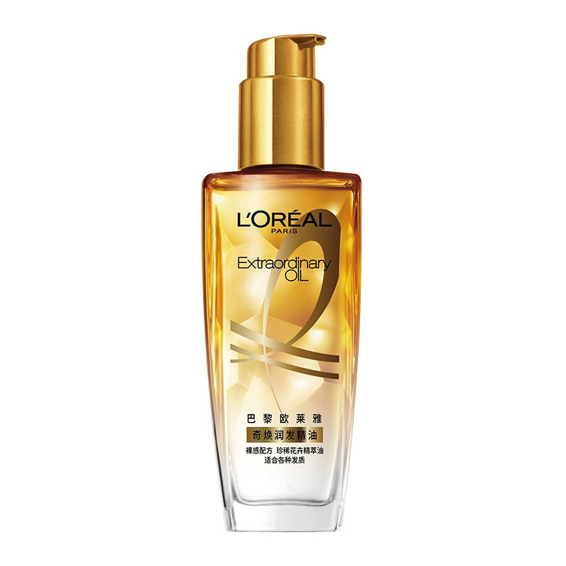 欧莱雅(LOREAL)奇焕润发护发精油100ml( 小金瓶 针对所有发质 免洗滋润防毛躁)