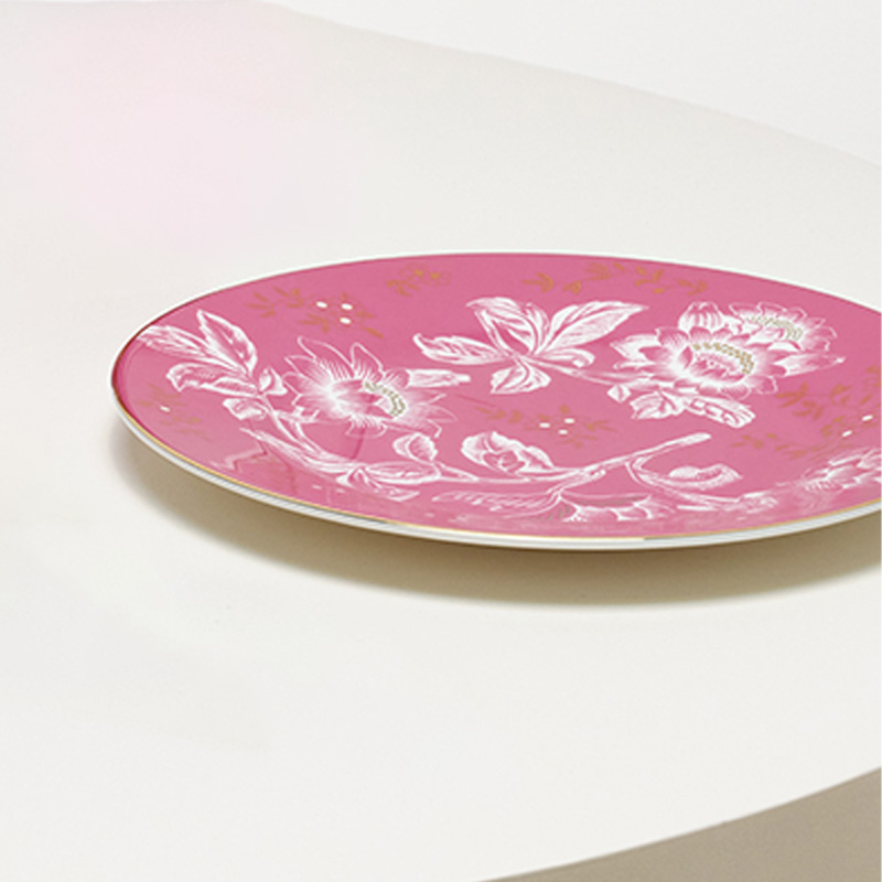 WEDGWOOD餐盘20cm漫游美境绮梦粉1078225高清大图