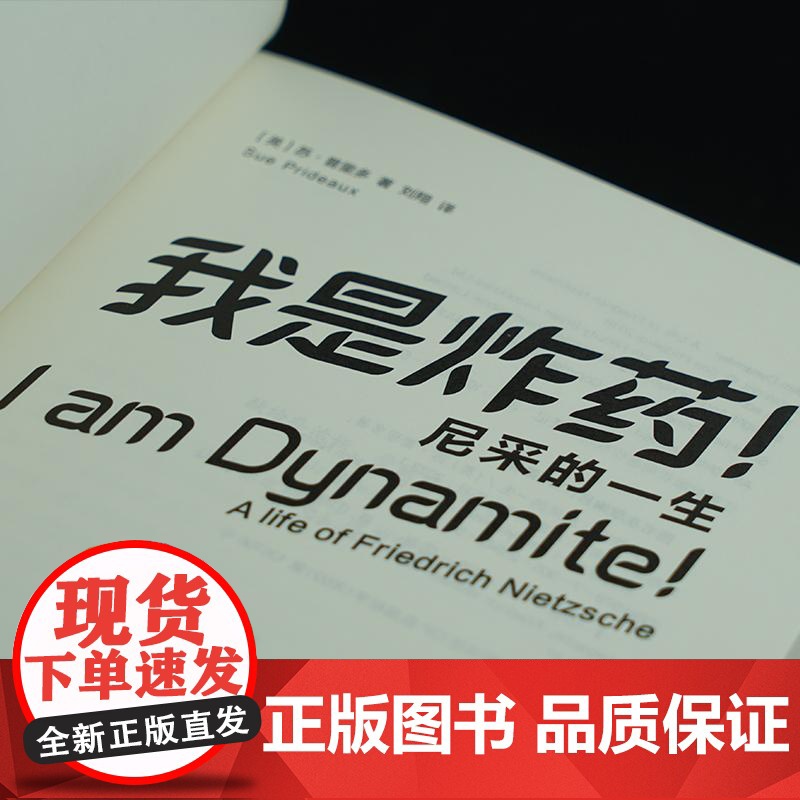 守望者·传记 我是炸药 尼采的一生 2019年度“霍桑登文学奖”获奖作品 尼采传非凡而悲怆的一生 苏·普里多著传记哲学家高清大图