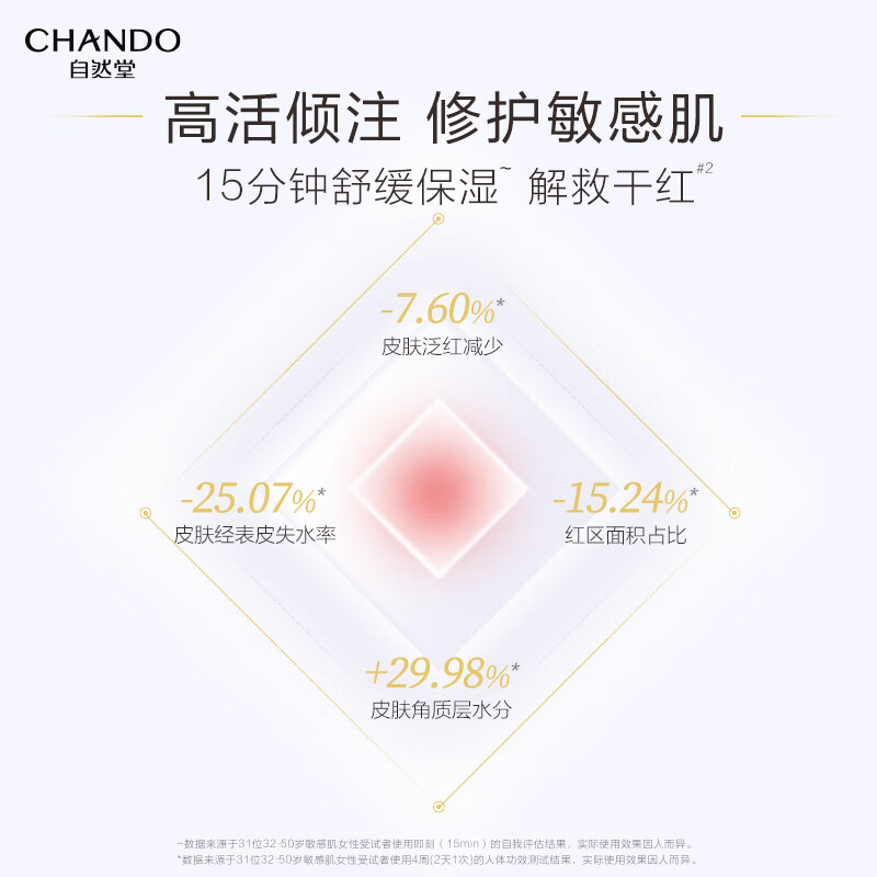 自然堂 酵母肌底修护维稳安瓶面膜*5片 ZHT-1JAM高清大图