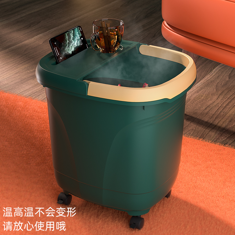 泡脚盆泡脚桶家用塑料按摩洗脚盆过小腿桶过膝高足浴盆保温洗脚桶