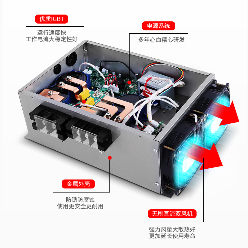 欢呼好太太商用电磁炉 3500W/5000W大功率大锅灶双头加厚不锈钢饭店厨房食堂炒炉电灶台凹面 双头单尾小炒高清大图