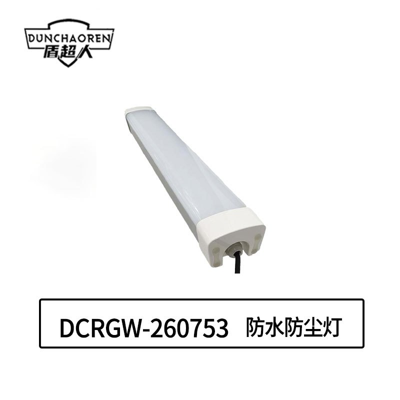 盾超人 DCRGW-260753 48W IP65 AC220V 白光/约5700K LED 固定式 防水防尘灯 白色