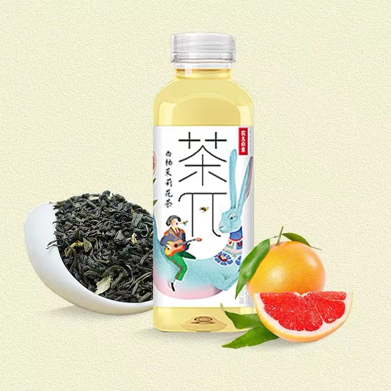 农夫山泉茶π(茶派)西柚茉莉花茶500ml*15瓶整箱装风味茶饮料