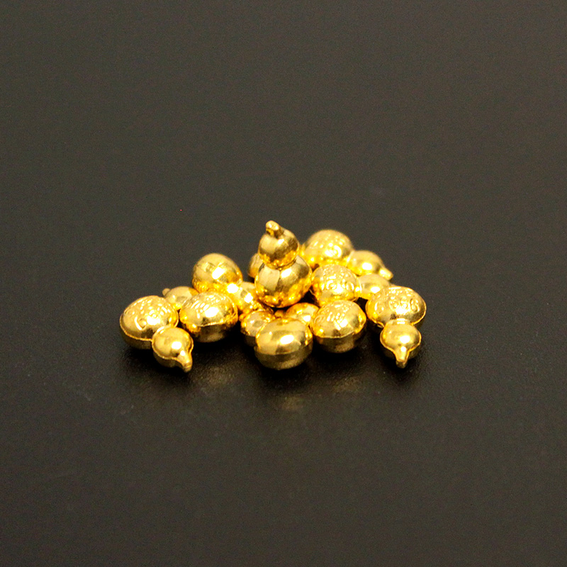 素竹 足金/黄金金条 素竹系列金葫芦 投资收藏赠礼 配送收纳瓶一个 1克金葫芦高清大图