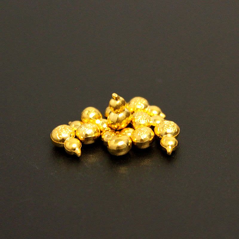 素竹 足金/黄金金条 素竹系列金葫芦 投资收藏赠礼 配送收纳瓶一个 1克金葫芦图片
