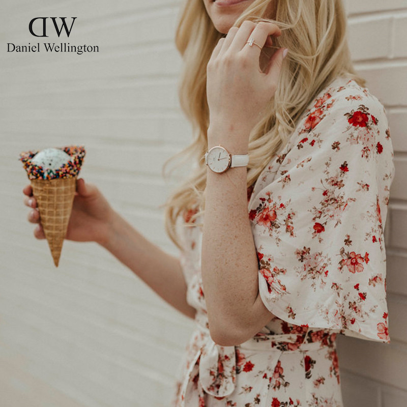 [直营]丹尼尔惠灵顿(Daniel Wellington) Classic Petite系列欧美品牌皮革表带女士石英表