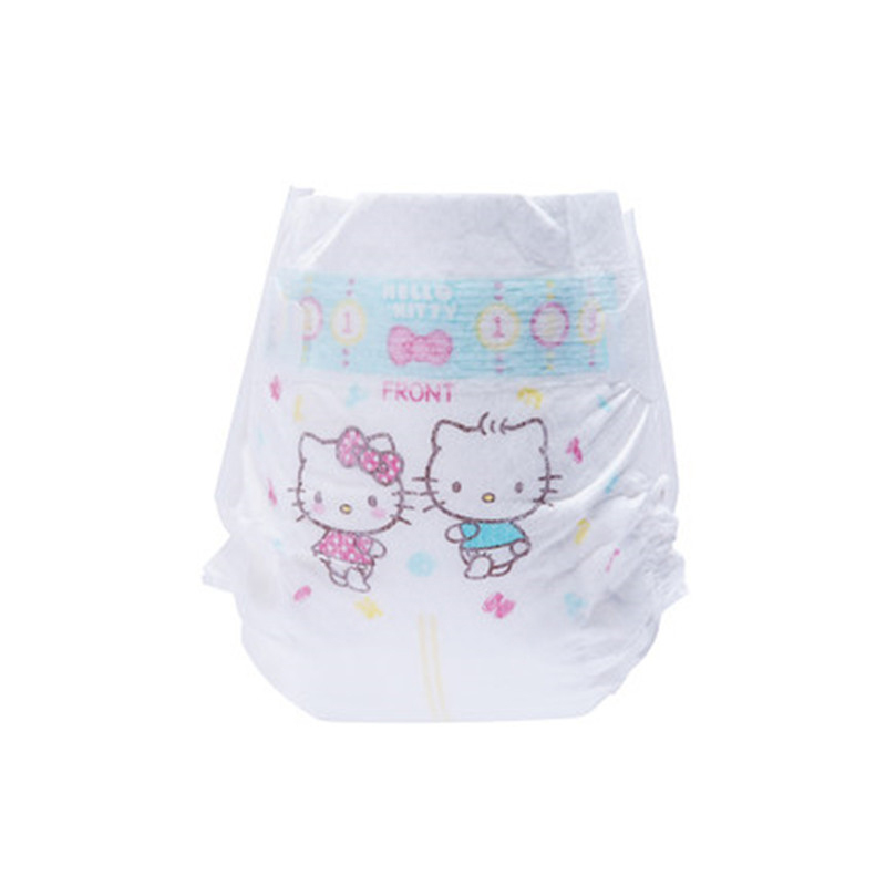 贝因美HELLOKITTY 薄柔瞬吸干爽婴儿纸尿裤S码36片 倍柔亲肤特小号尿不湿S 尿片