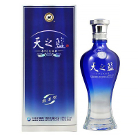 洋河蓝色经典 天之蓝 52度绵柔型白酒480ML(六瓶装)