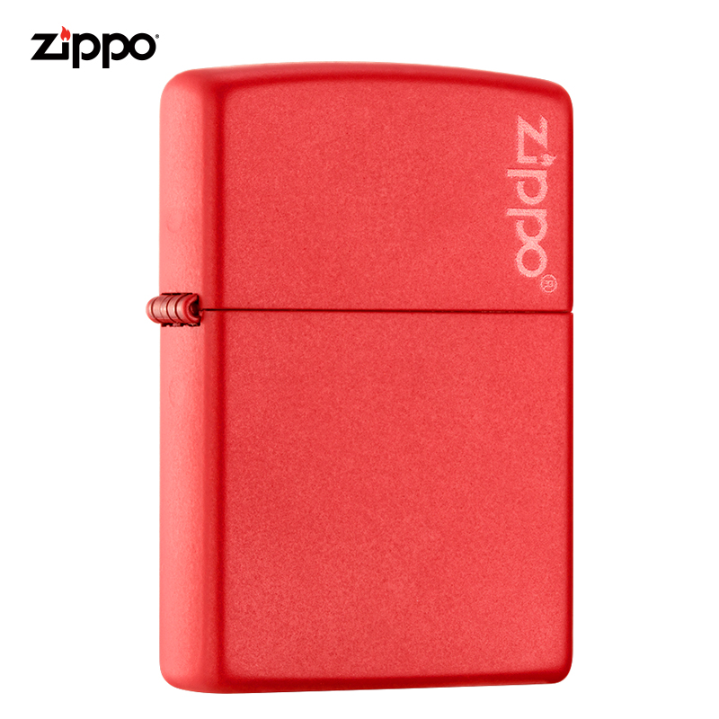 ZIPPO芝宝打火机美国原装ZIPPO打火机红哑漆商标之宝打火机233ZL-043266