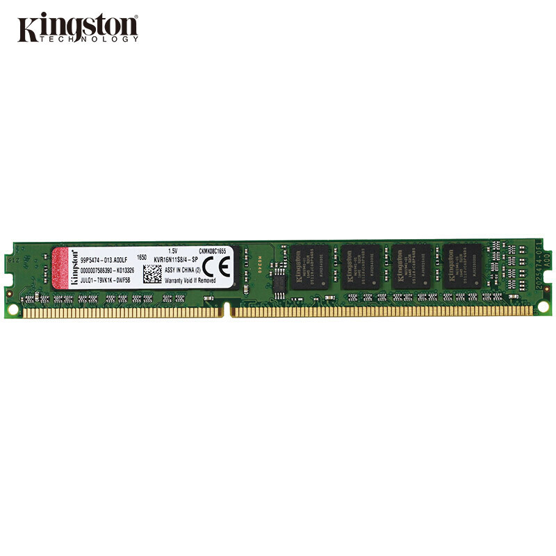 金士顿 (Kingston) KVR DDR3 1600 4GB 台式组装机电脑内存条