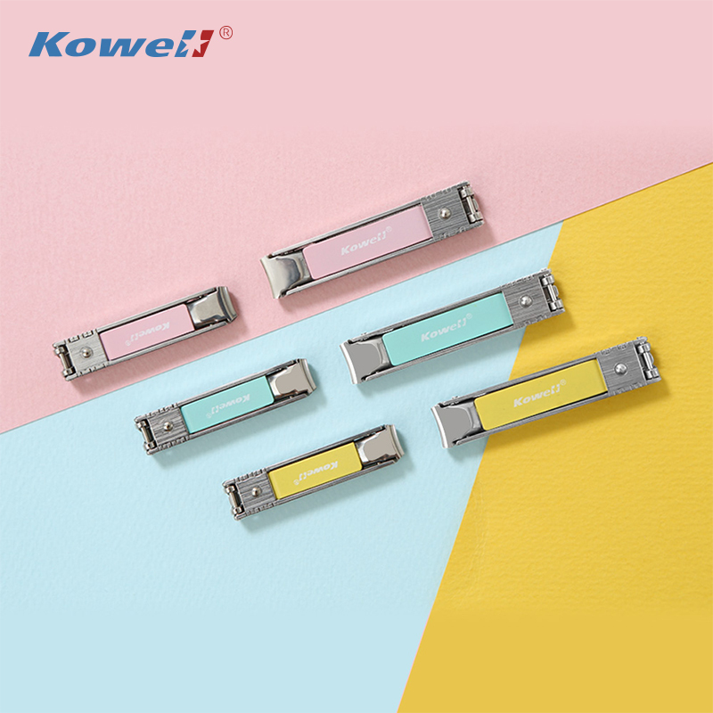 韩国(kowell)韩国进口婴儿指甲刀单个装指甲剪家用儿童可爱便携式多功能指甲钳 婴幼儿指甲刀粉色