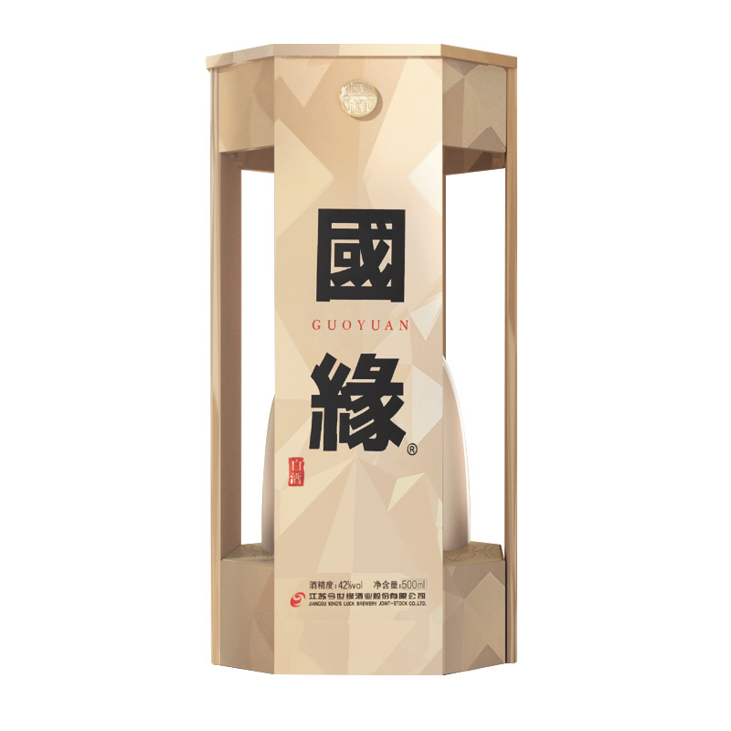 今世缘国缘四开幽雅醇厚型白酒42度500ml单瓶装宴请送礼商务