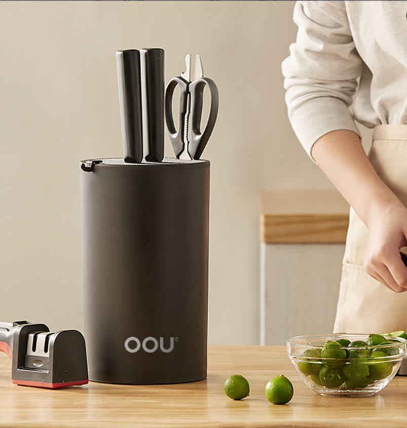 OOU!直纹随意插刀座UC4158刀刃锋利耐用握感舒适设计人性化