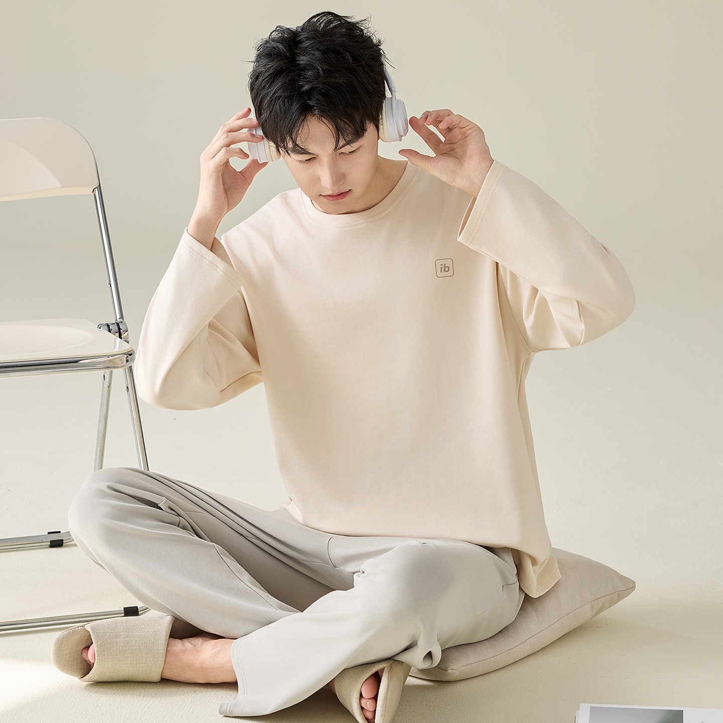 啄木鸟睡衣男款纯棉春秋季长袖2025新款全棉学生可外穿家居服套家高清大图