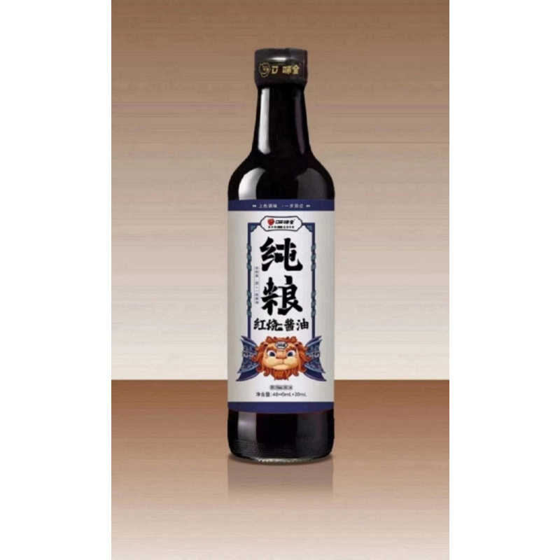口味全纯粮红烧酱油500ml-jh